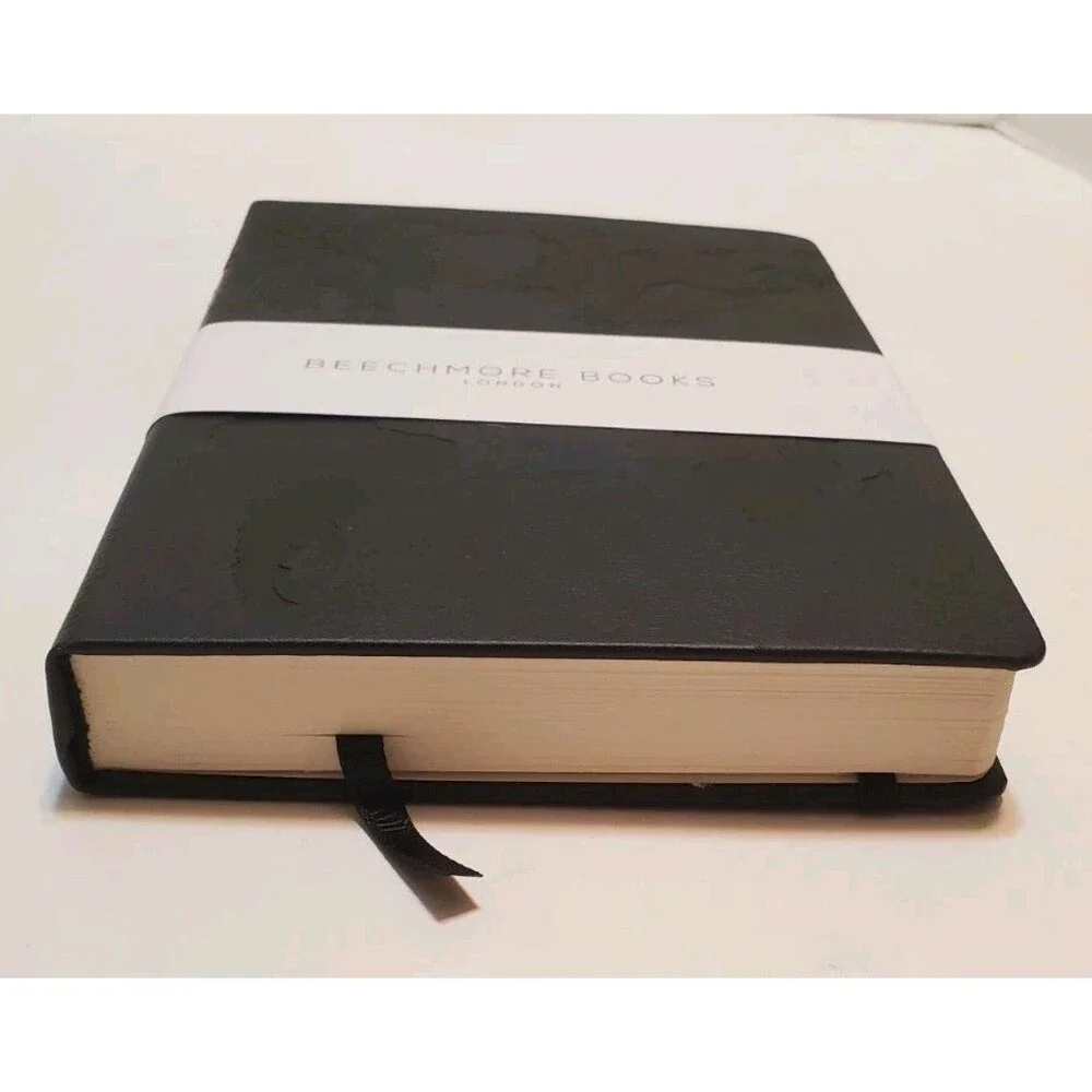 Vegan Leather Hardcover Travel Planner 120gsm Lined Paper Back Pocket + Bookmark